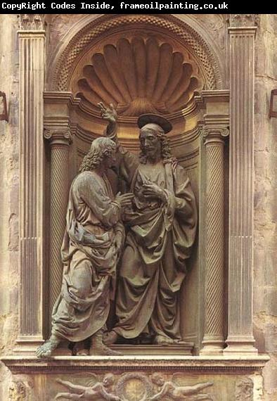 Andrea della Verrocchio Christ and Doubting Thomas